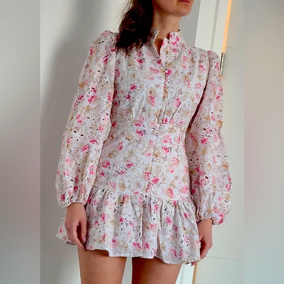 Hendry Floral Mini Dress - Picture 1 of 2